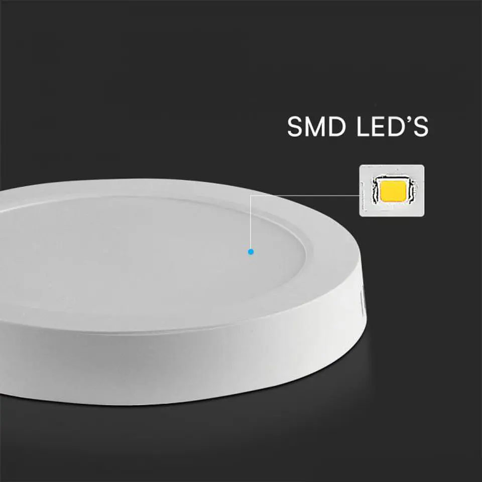 Downlight saliente redondo 24W Chip Samsung 4000K 288mm V-TAC 3