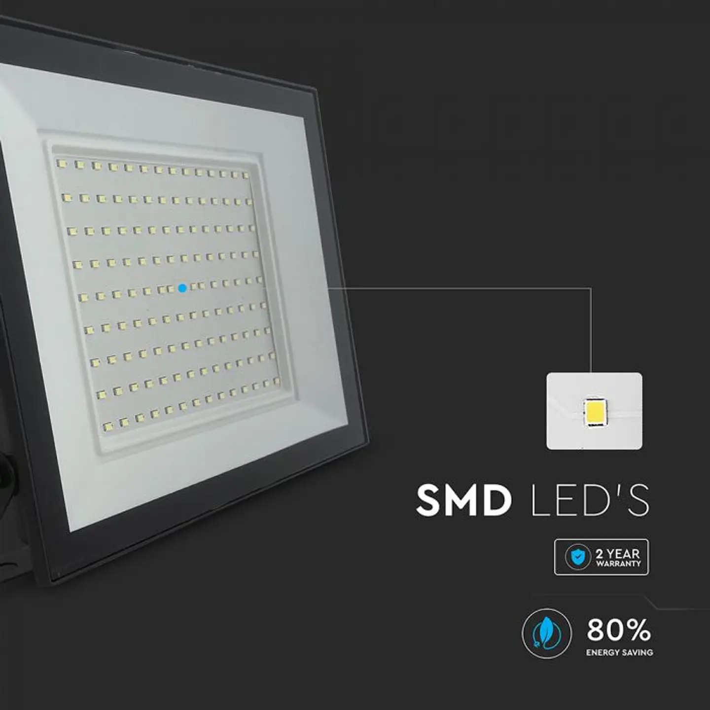 Projetor 100W LED Corpo Preto V-TAC 4
