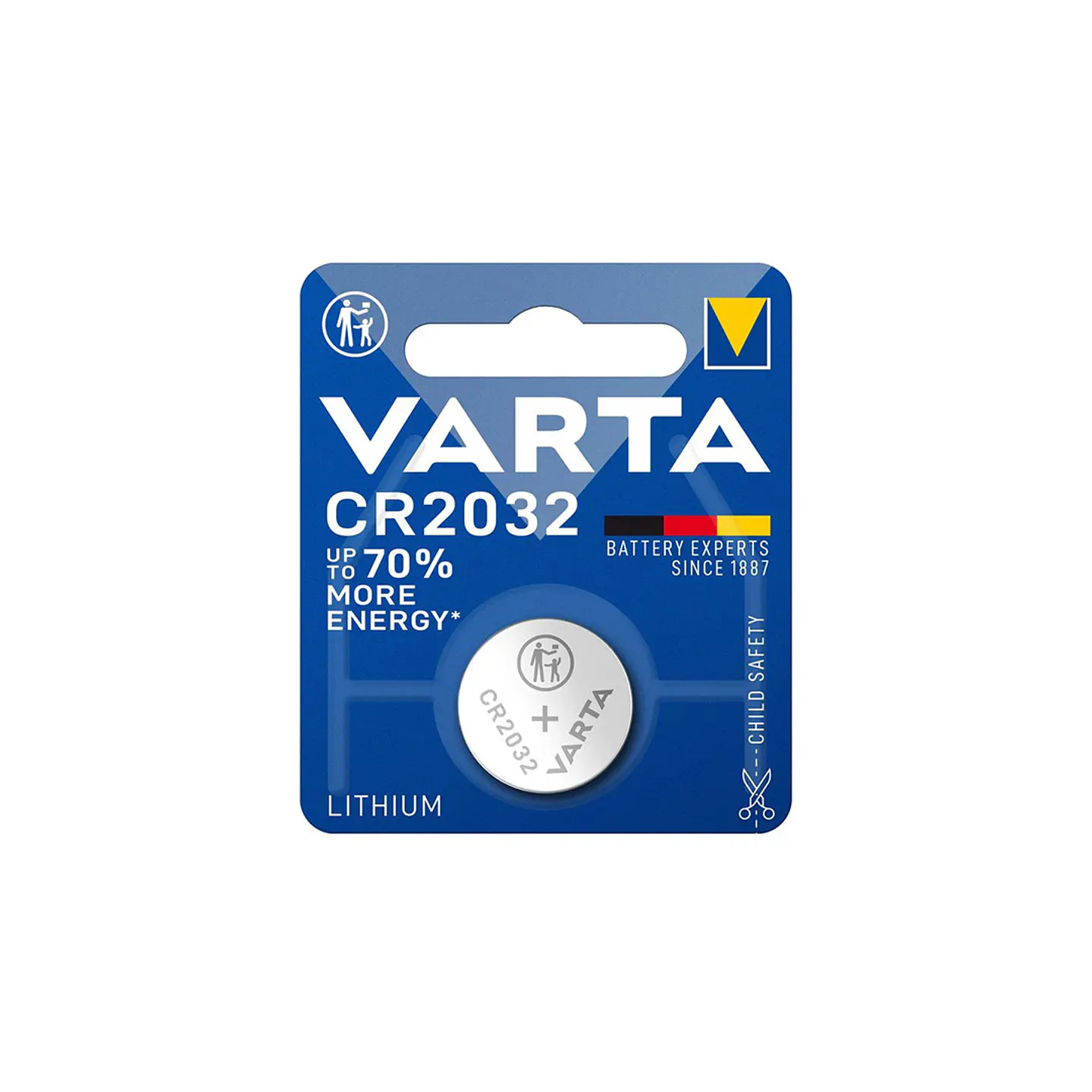 Pilha Lítio CR2032 3.0V LiMnO2 Varta 1