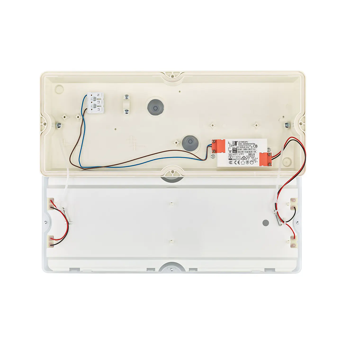 Aplique Retangular Ledinaire WL055V LED6S/840 PSU WH Philips 3