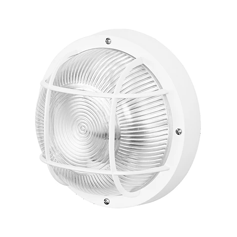 Bulkhead Essential redondo E27 Blanco Ledvance