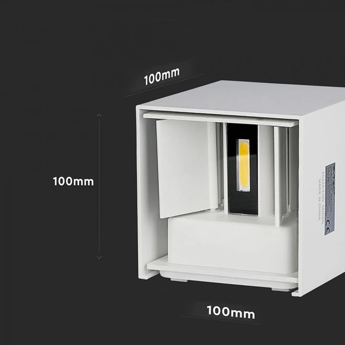Aplique de parede Bridgelux 5W c/chip SMD Branco V-TAC 6