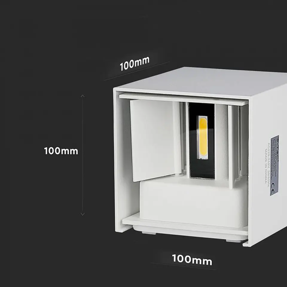 Aplique de parede Bridgelux 5W c/chip SMD Branco V-TAC 6