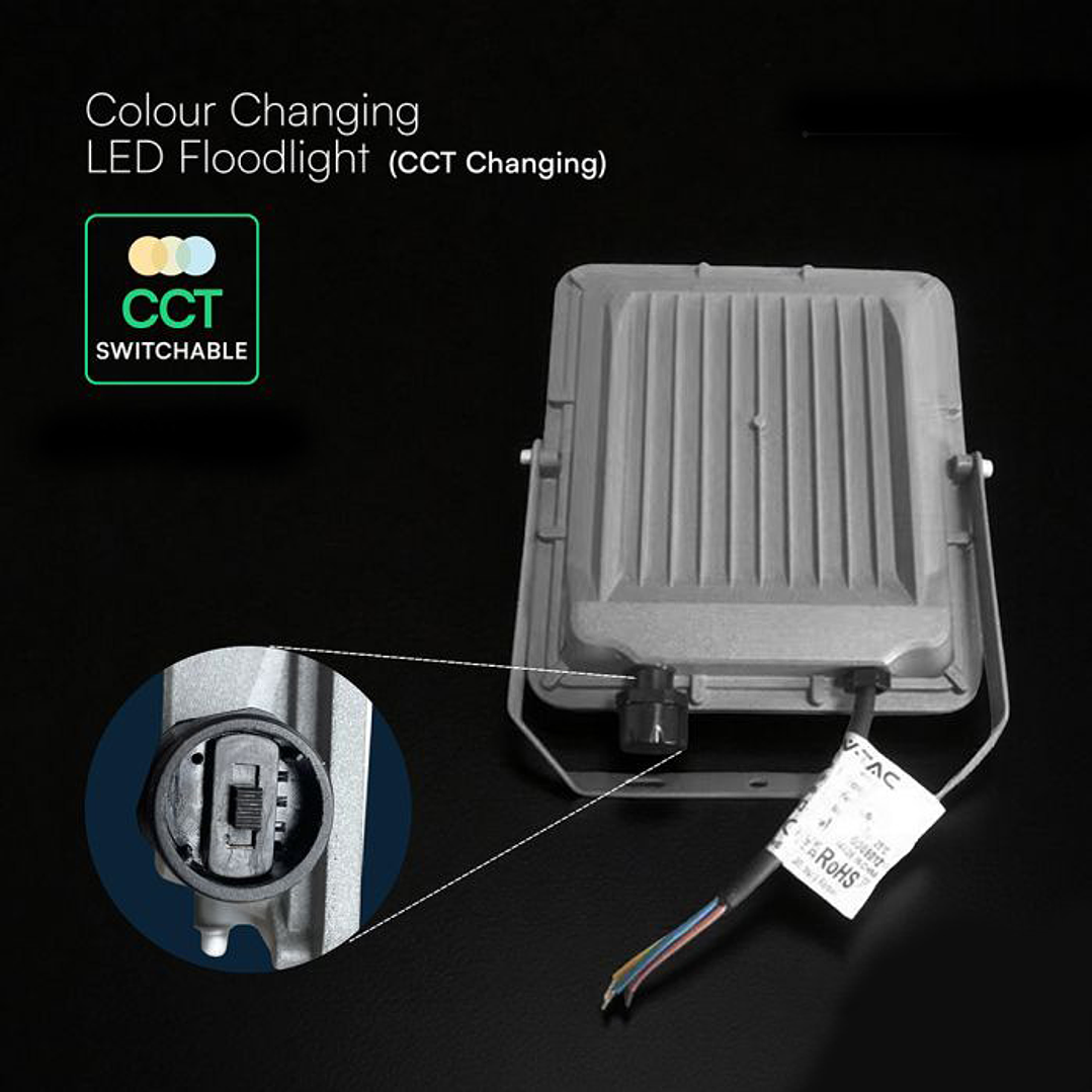 Projetor 10W LED Chip CREE CCT 3IN1 V-TAC 4