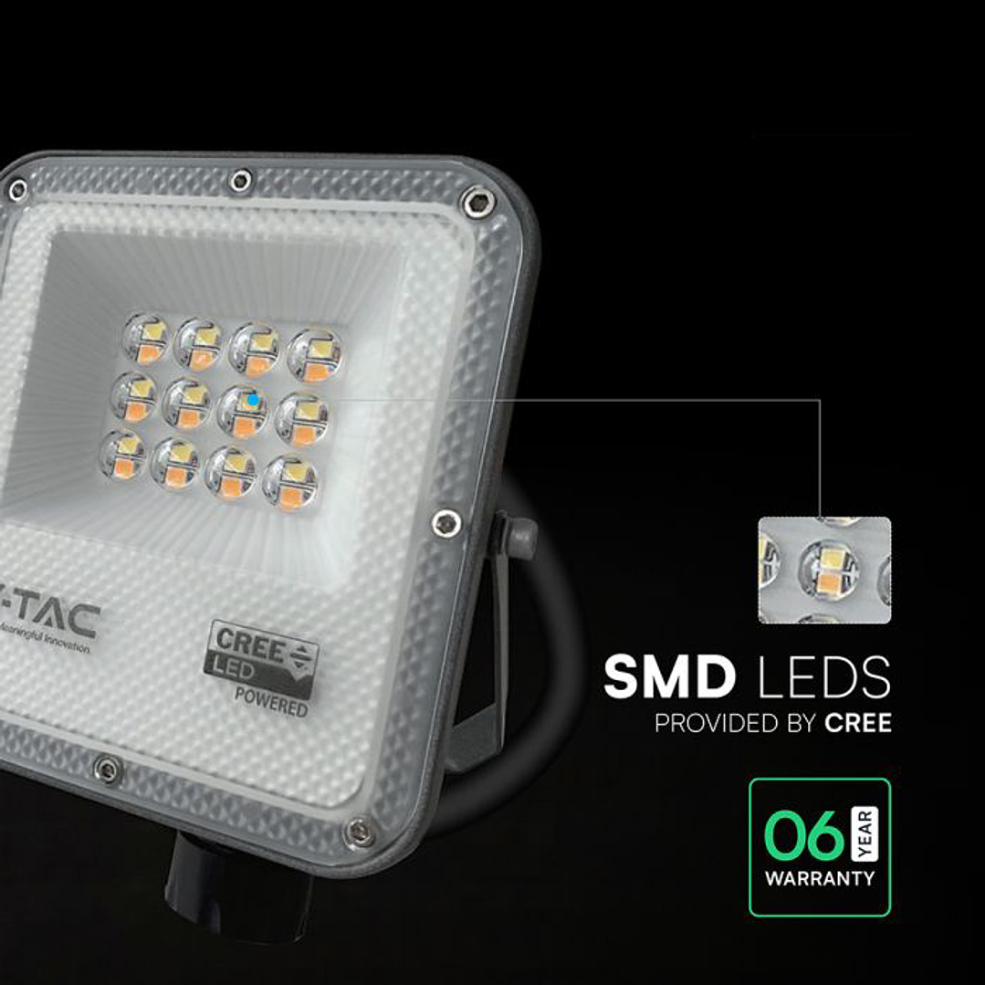 Projetor 10W LED Chip CREE CCT 3IN1 V-TAC 5