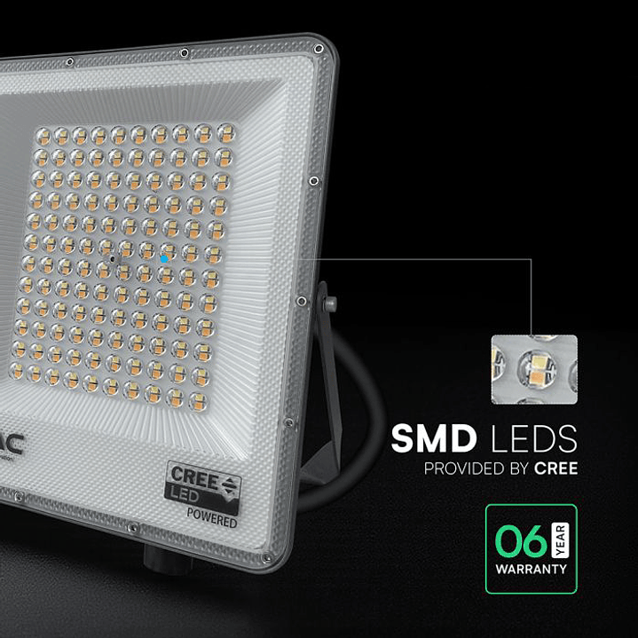 Projetor 100W LED Chip CREE CCT 3IN1 V-TAC 6