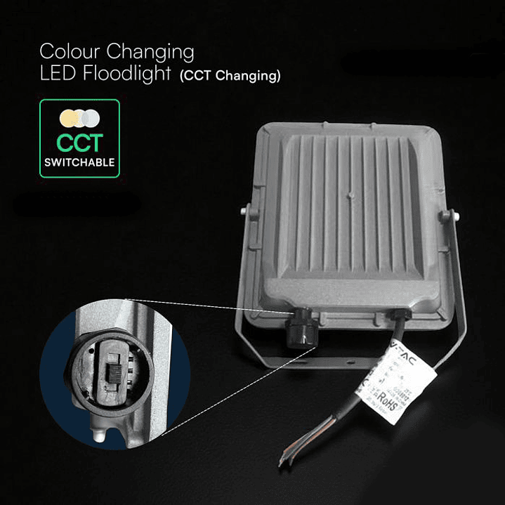 Projetor 100W LED Chip CREE CCT 3IN1 V-TAC 4