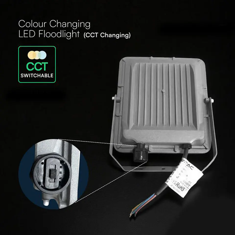 Projetor 100W LED Chip CREE CCT 3IN1 V-TAC 4