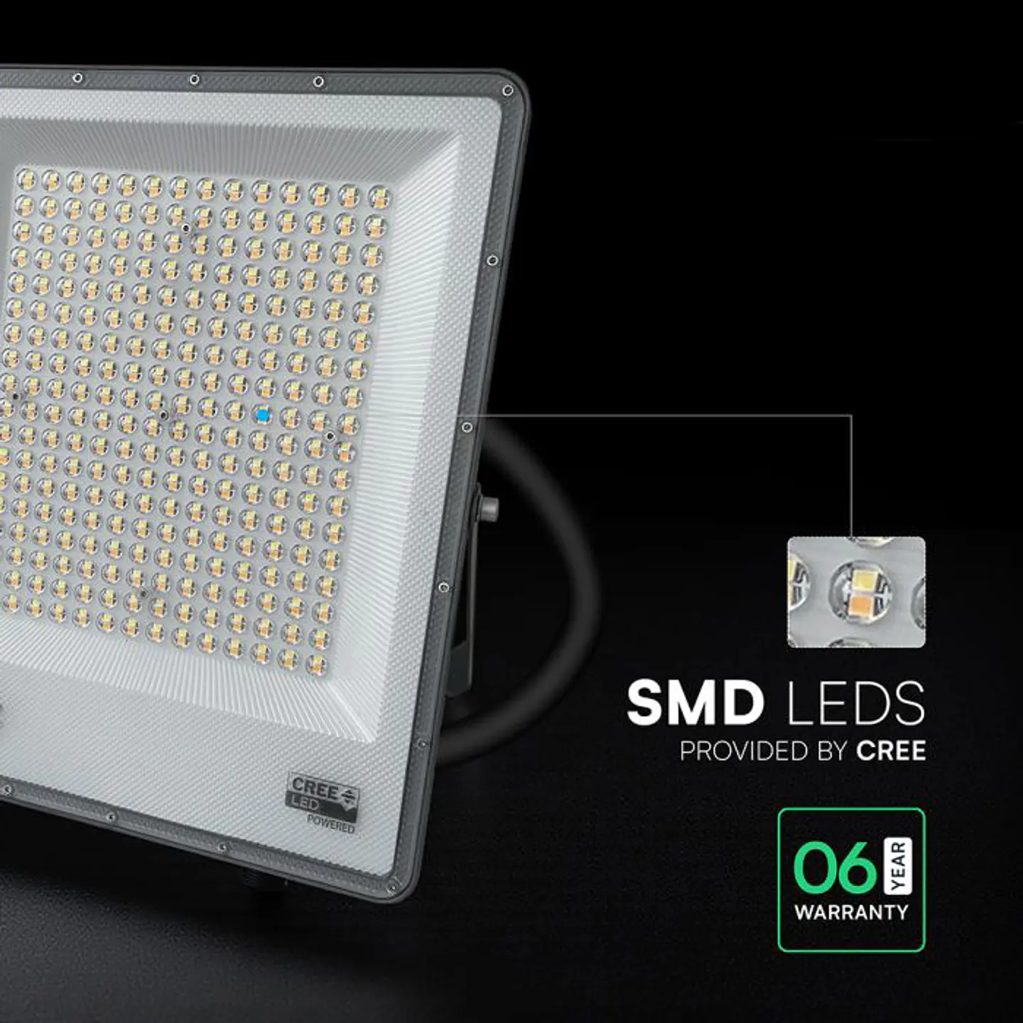 Projetor 200W LED Chip CREE CCT 3IN1 V-TAC 6