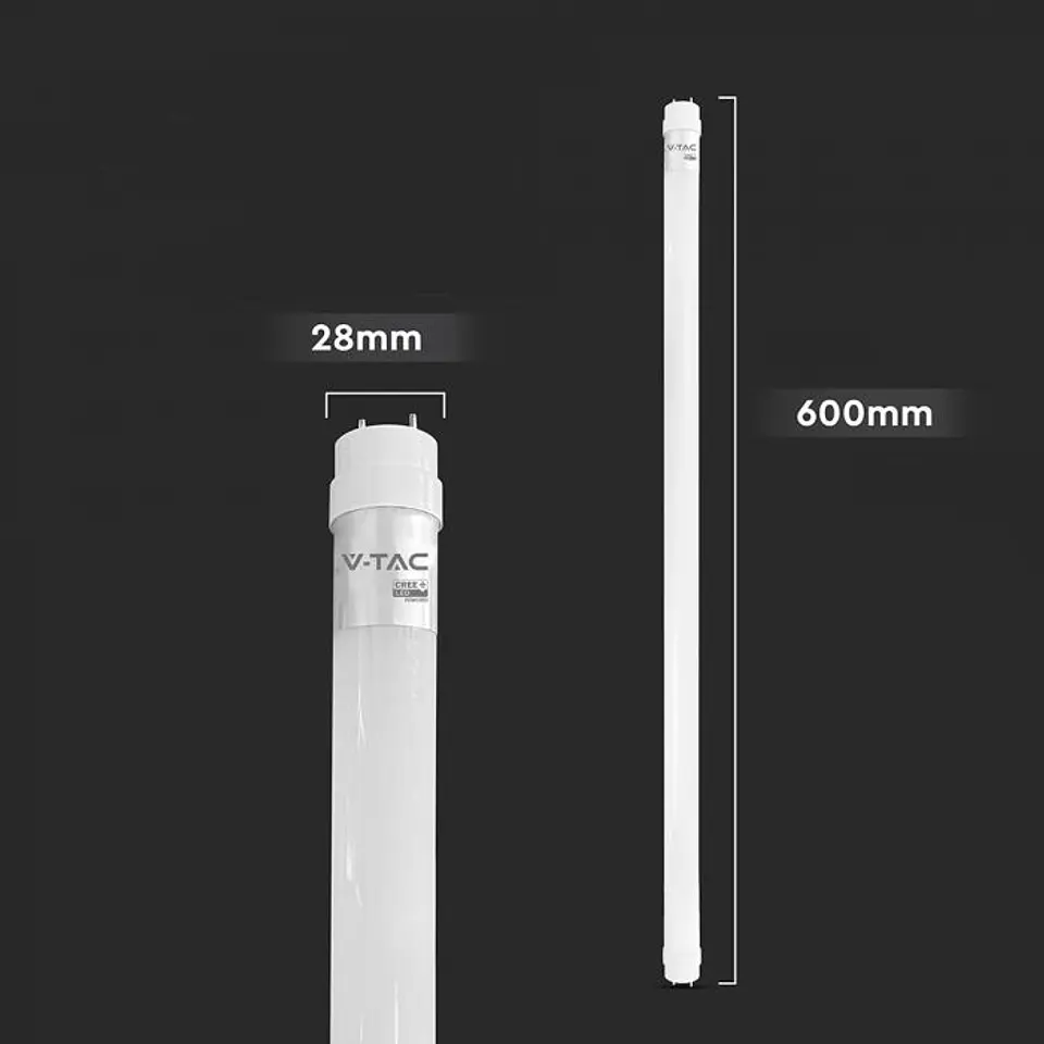 Lâmpada Tubo LED T8 Nanoplástico 9W 6500K Chip CREE 600mm V-TAC 3