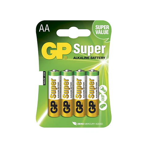 Alkaline Battery AA LR6 (pack 4) GP