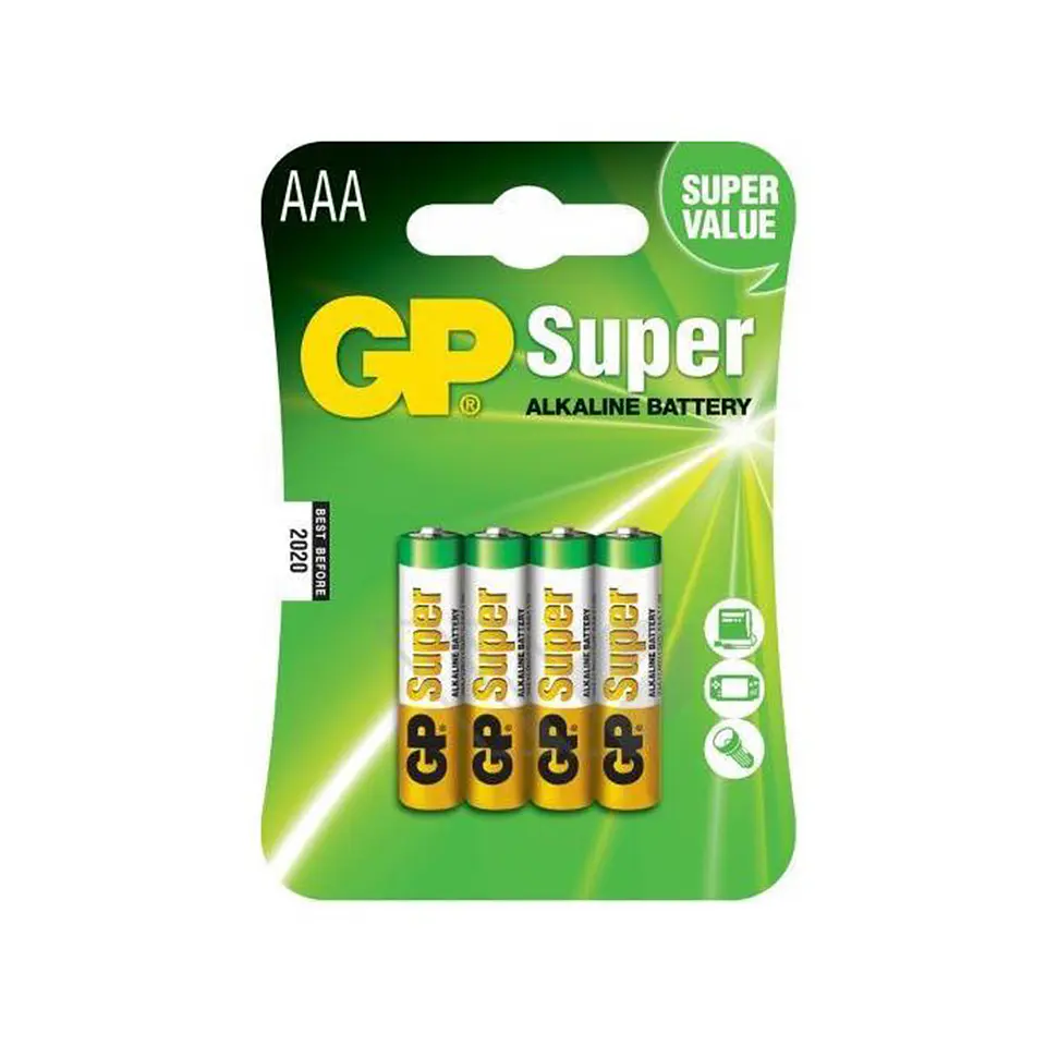Pila Alcalinas AAA LR03 (pack 4) GP 1