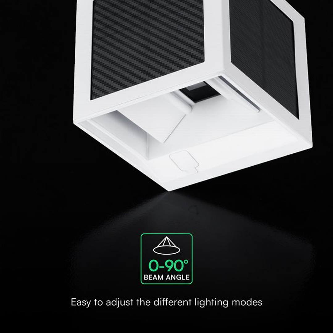 Aplique de pared solar LED 9W LED con sensor PIR 3IN1 IP65 Blanco V-TAC 5