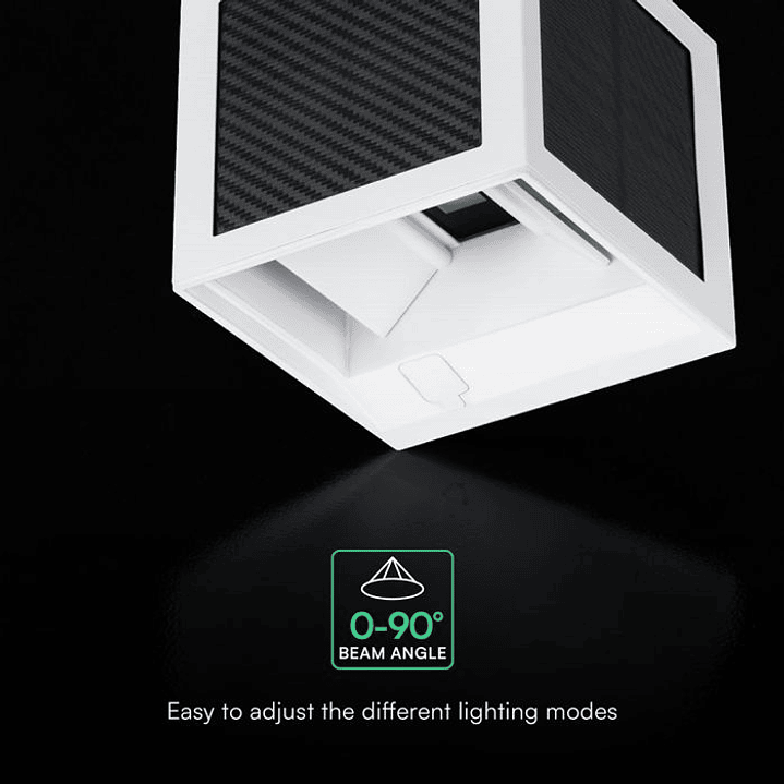 Aplique de pared solar LED 9W LED con sensor PIR 3IN1 IP65 Blanco V-TAC 5