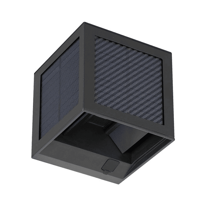 Aplique de parede solar LED 9W c/sensor PIR 3IN1 IP65 Preto V-TAC 1