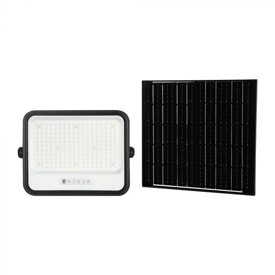 Projetor LED 40W c/Painel solar CCT:7IN1 Indicador bateria Preto V-TAC 1