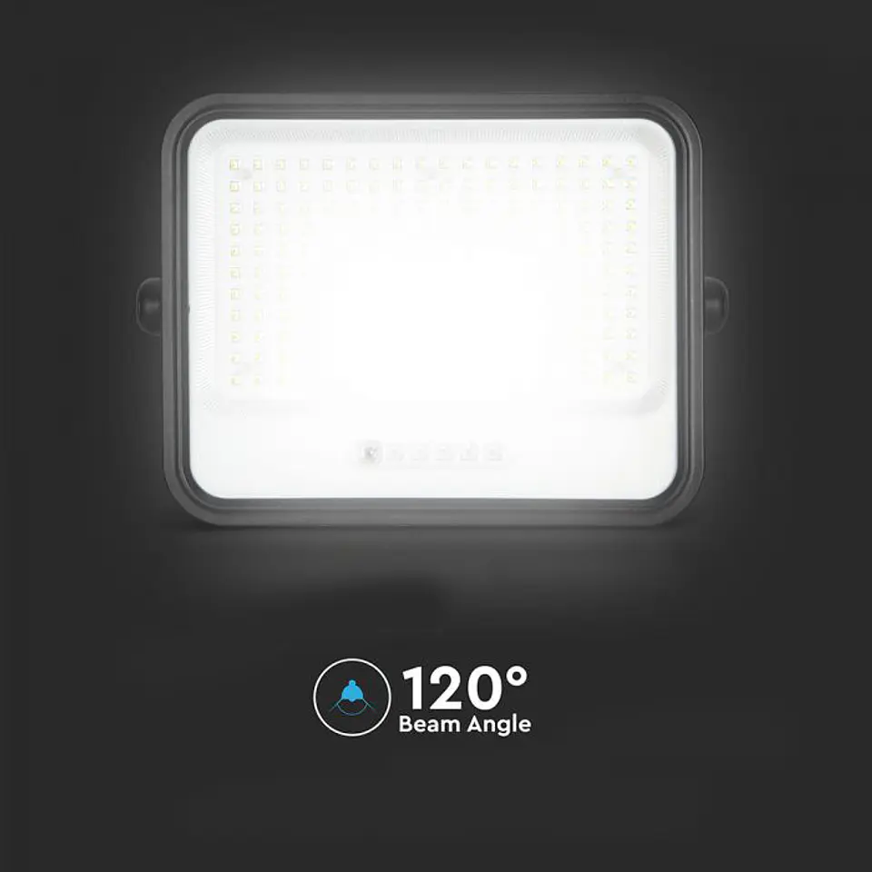 Projetor LED 40W c/Painel solar CCT:7IN1 Indicador bateria Preto V-TAC 5