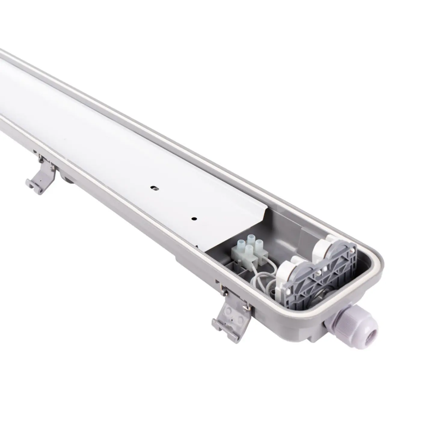 Armadura Estanque, ligação de um lado c/platine e clip de inox byWATT 16