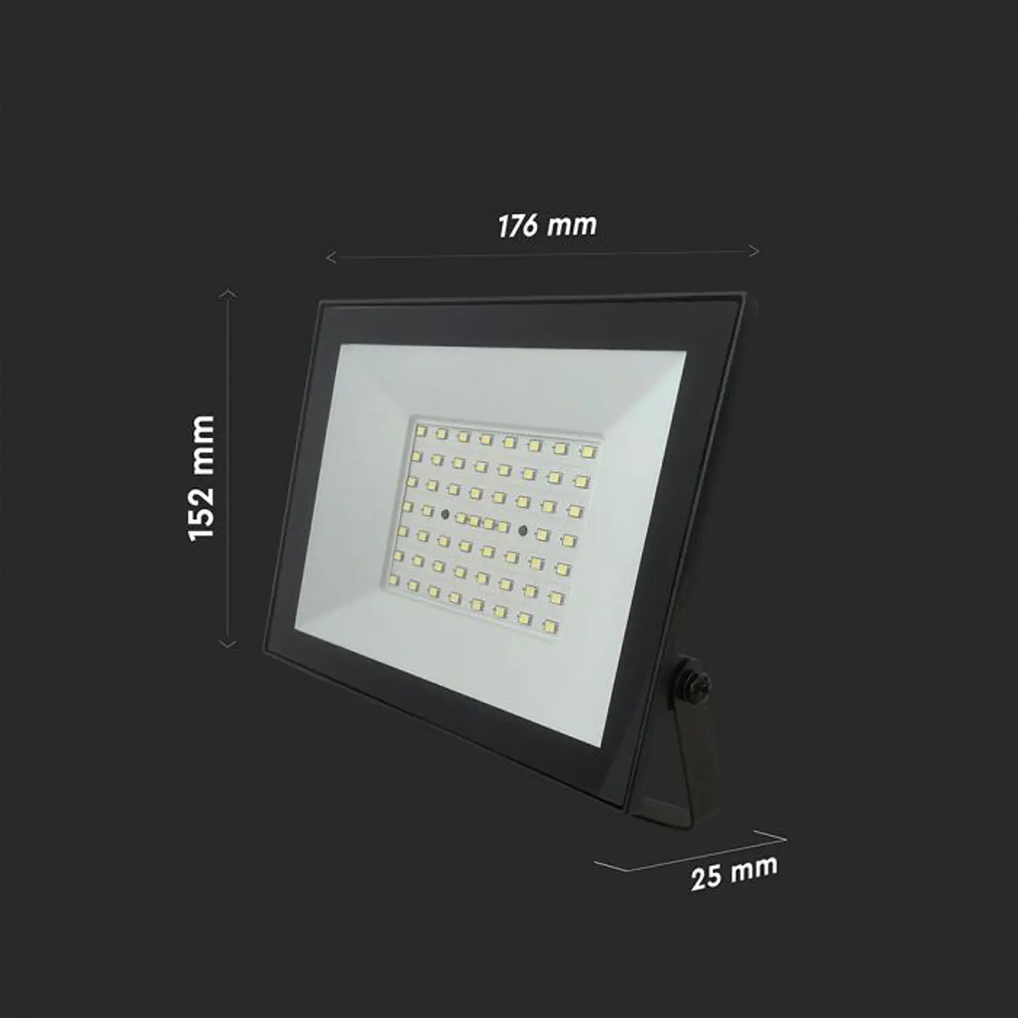 Projetor LED 50W 6500K Corpo Preto V-TAC 2