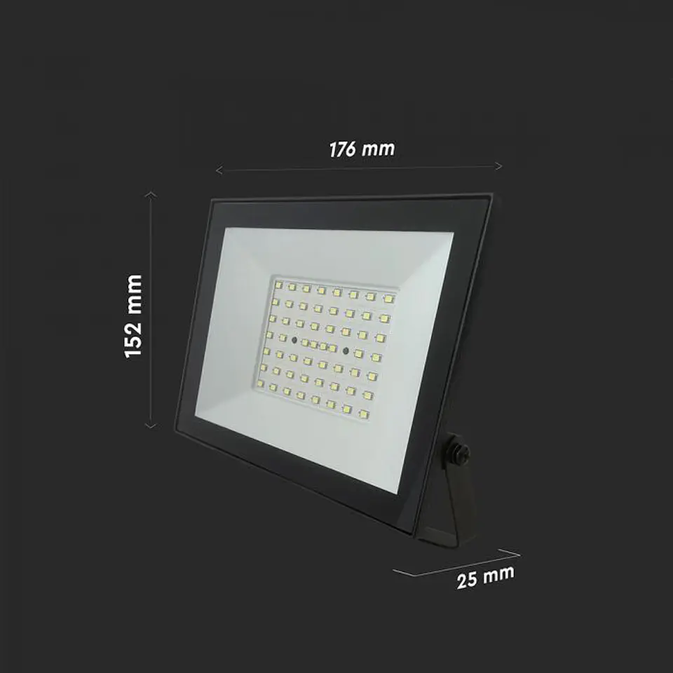 Projetor LED 50W 6500K Corpo Preto V-TAC 2