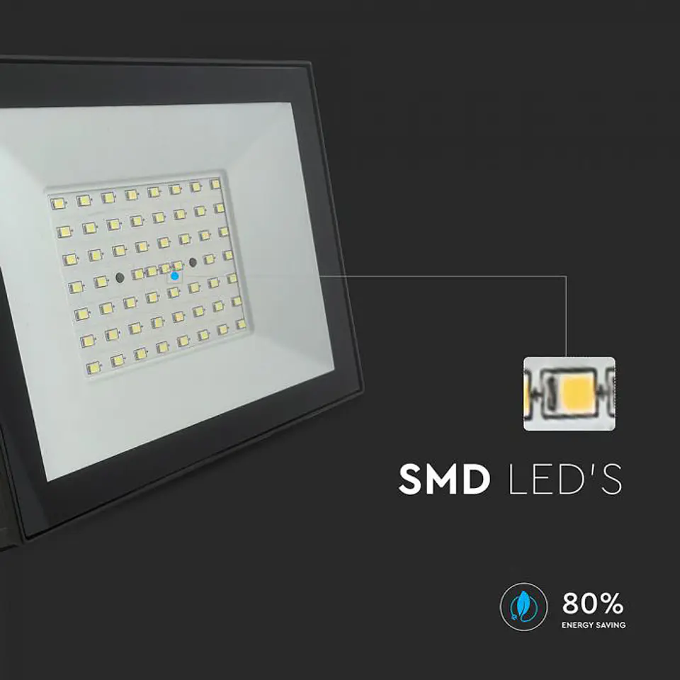 Projetor LED 50W 6500K Corpo Preto V-TAC 3