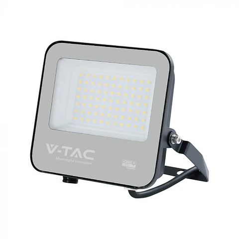 Projetor 50W 6500K 135LM/W IP65 chip CREE Corpo Preto/Vidro Cinzento V-TAC