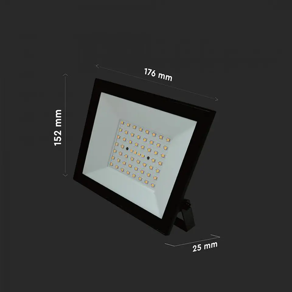 Projetor 50W LED 4000K Corpo Preto V-TAC 2