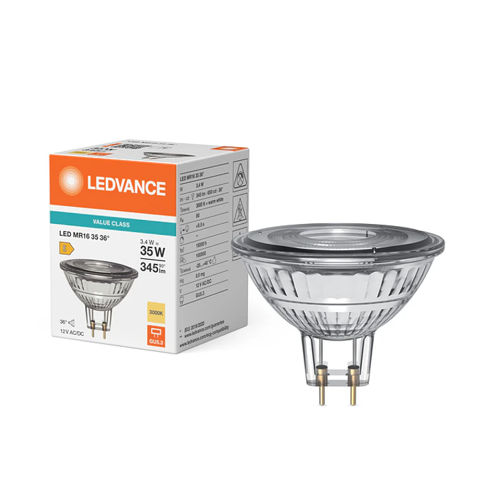 Lâmpada LED MR16 35 3.4W P 830 GU5.3 36° Ledvance 3