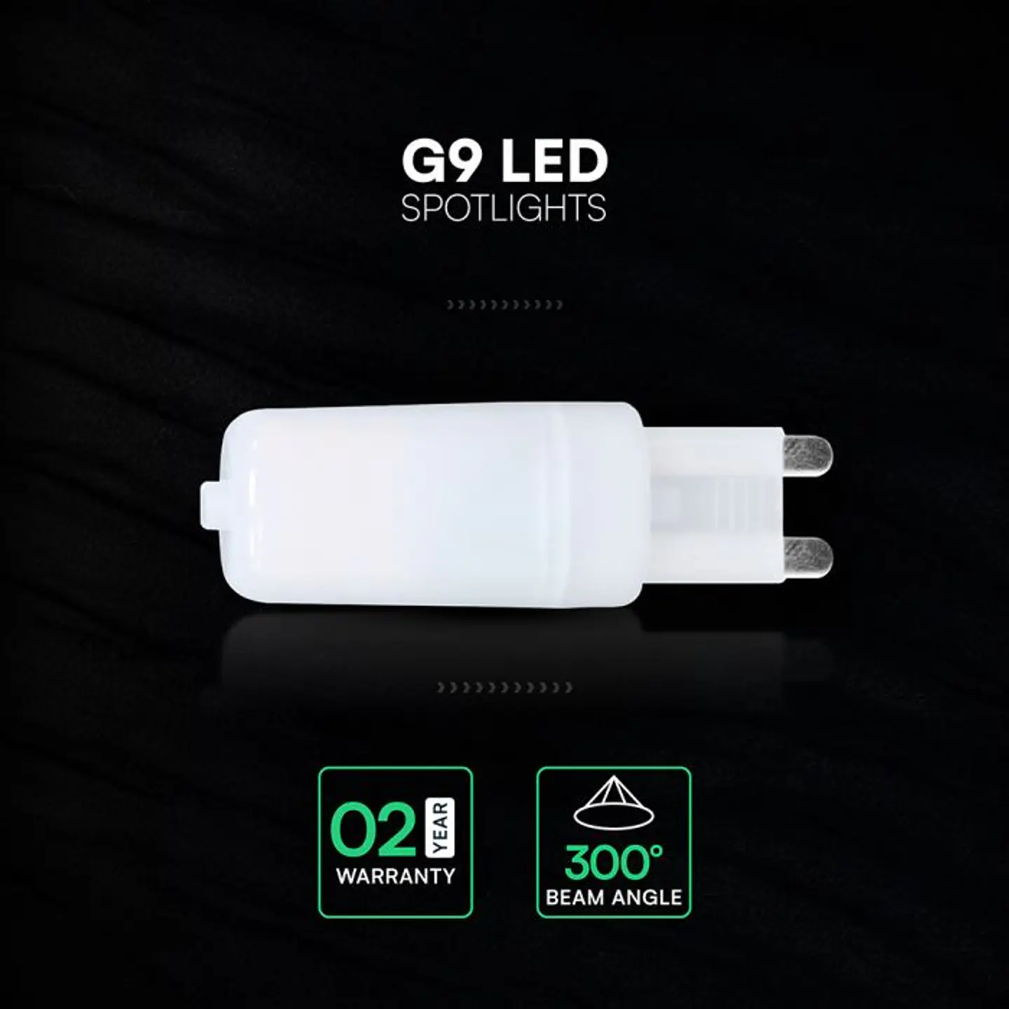 Lâmpada LED Plastic 2.2W G9 3000K V-TAC 4