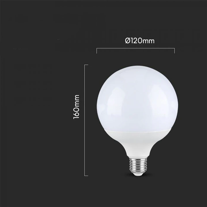Lâmpada LED Plastic Chip Samsung 18W G120 6500K E27 V-TAC 2