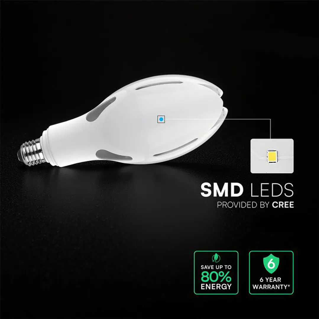 Lâmpada LED Olive 36W Chip CREE 4000K E27 V-TAC 4