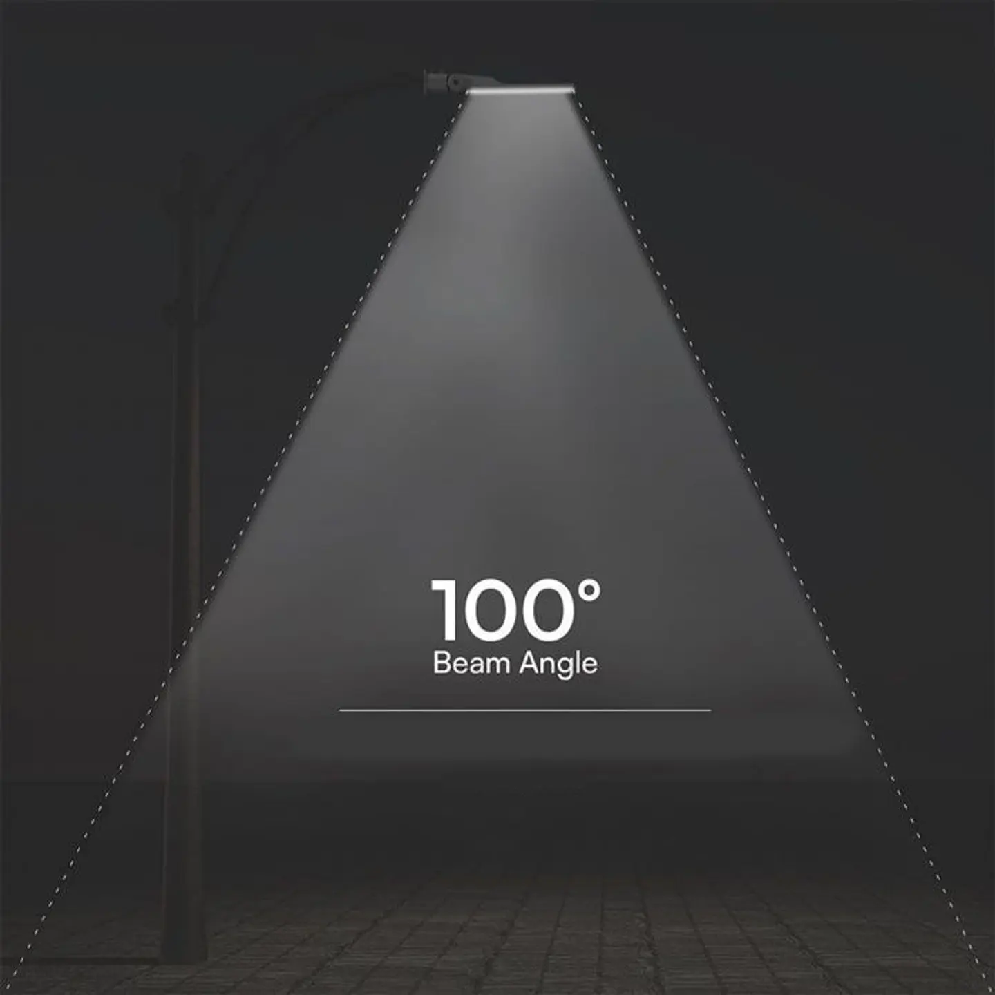 Luminária de Iluminação Pública 100W LED Chip Samsung 4000K V-TAC 4