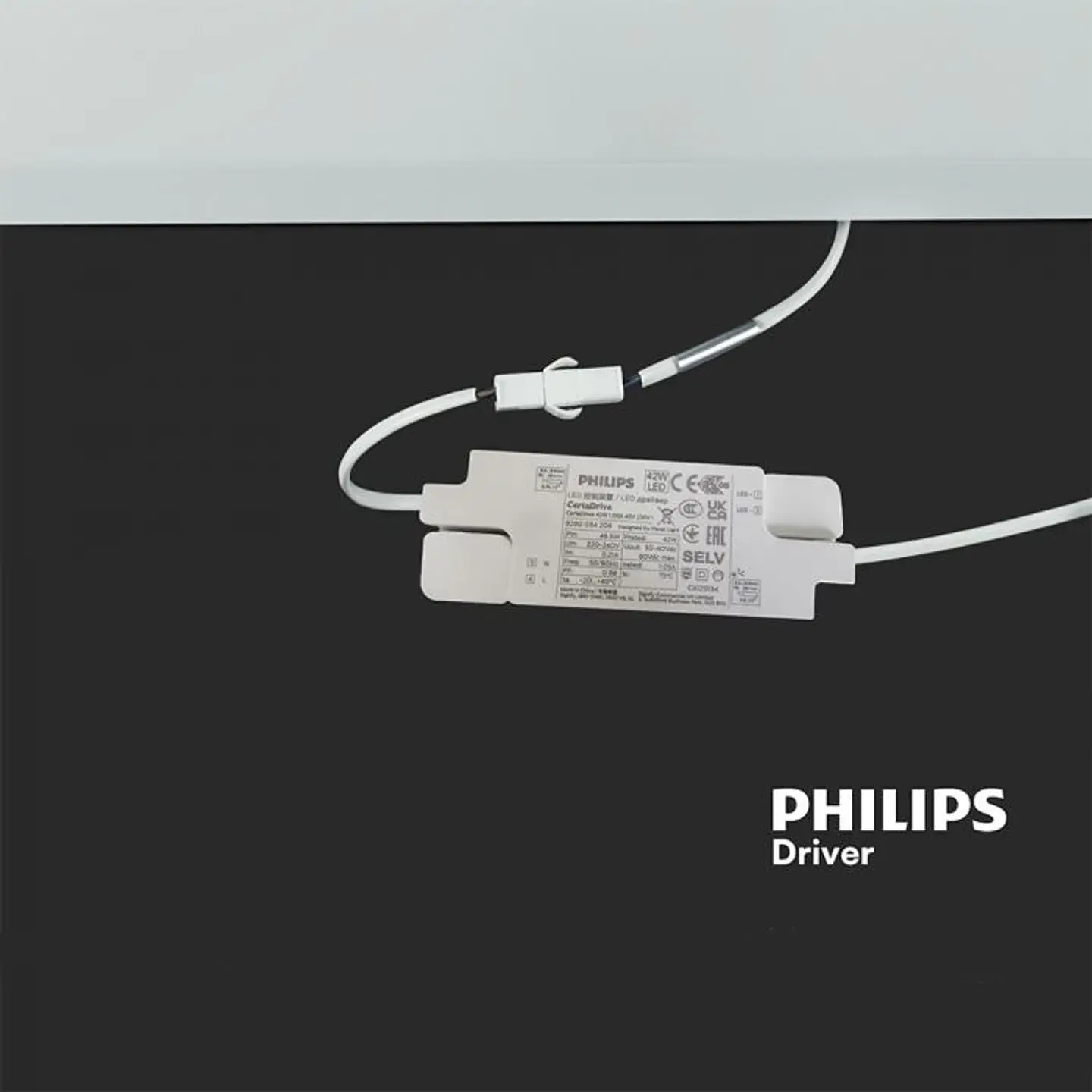Painel Blacklit 40W LED 595x595mm Driver Philips 6500K 120LM/W V-TAC 7