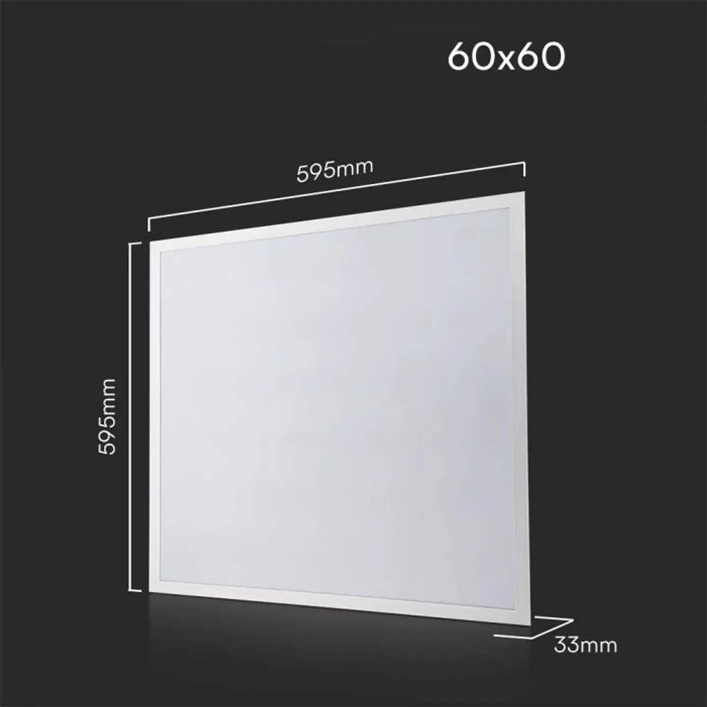 Painel Blacklit 40W LED 595x595mm Driver Philips 6500K 120LM/W V-TAC 4