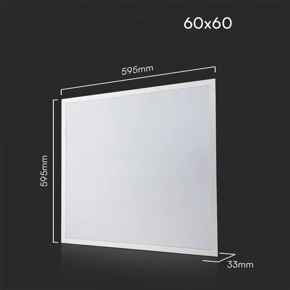 Painel Blacklit 40W LED 595x595mm Driver Philips 6500K 120LM/W V-TAC 4