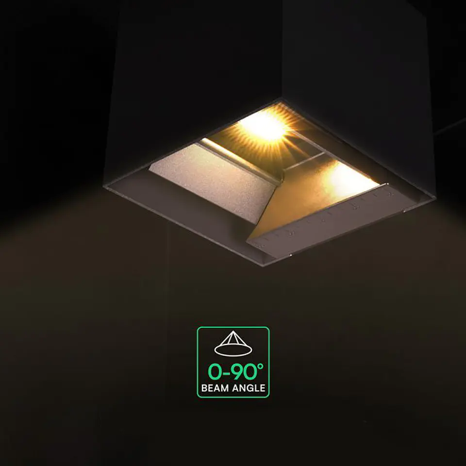 Wall lamp LED solar 9W with PIR sensor 3IN1 IP65 Black V-TAC 5