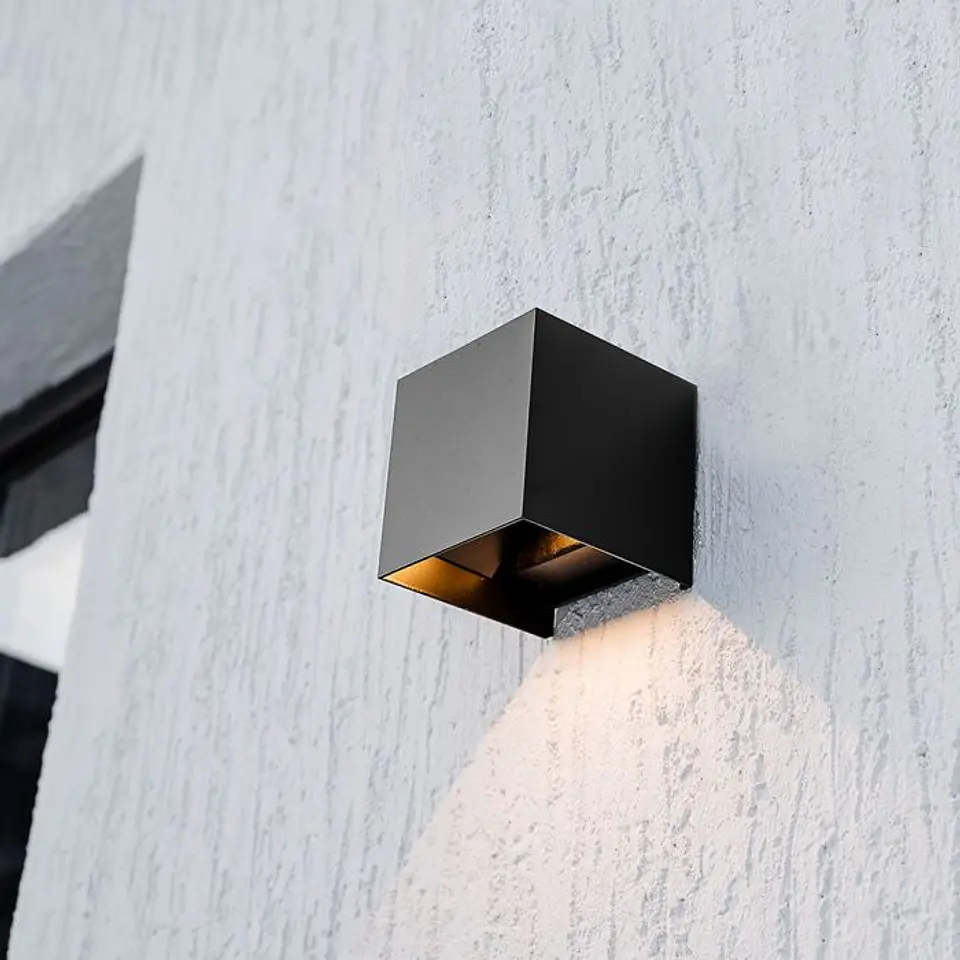 Wall lamp LED solar 9W with PIR sensor 3IN1 IP65 Black V-TAC 11