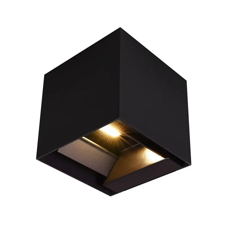 Wall lamp LED solar 9W with PIR sensor 3IN1 IP65 Black V-TAC 1