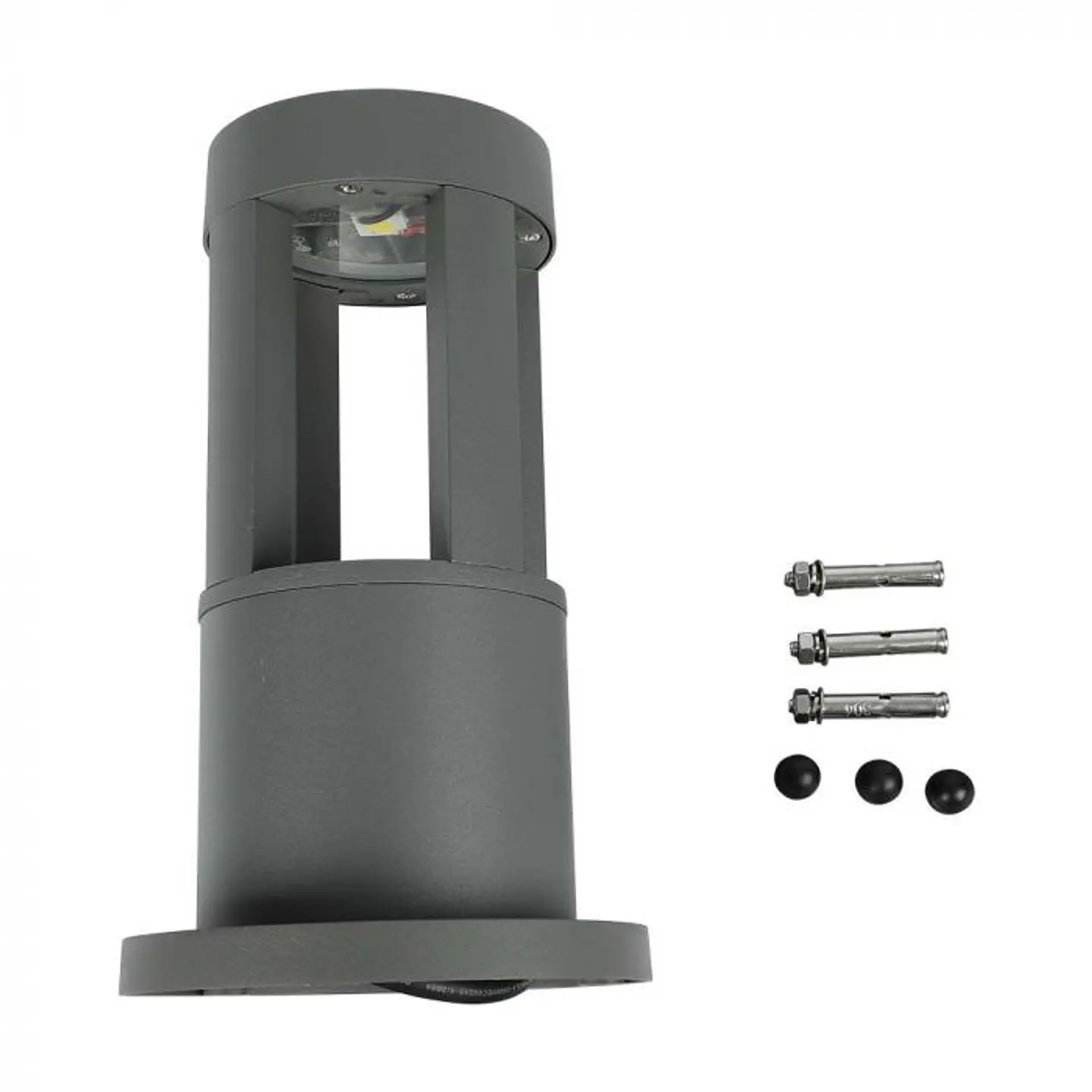 Baliza con bombilla LED 250mm 10W gris V-TAC 3