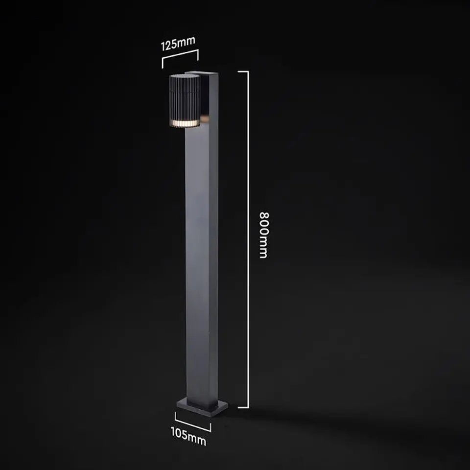 Baliza c/lâmpada GU10 0.8M IP44 V-TAC 2