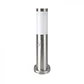 Bollard with lamp (E27) and PIR sensor 450mm stainless steel IP44 satin nickel V-TAC - thumbnail 1