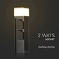 Garden column with lamp and 2 sockets IP44 V-TAC - thumbnail 3