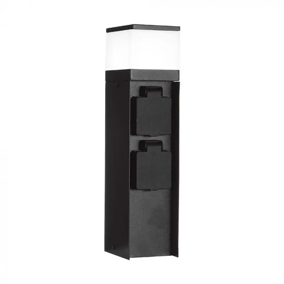 Garden column with lamp and 2 sockets IP44 V-TAC 1