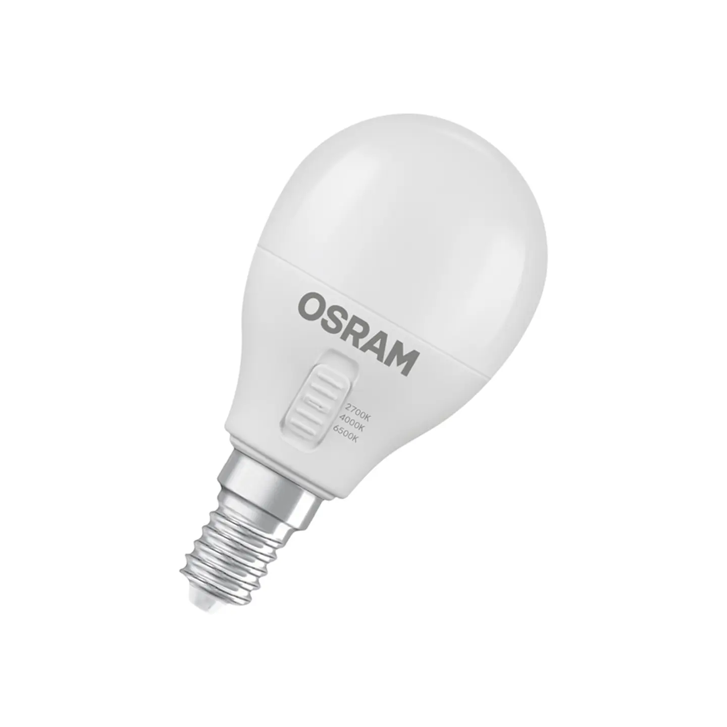 Lâmpada LED Classic P40 DIM CCT Select 4.9W 827/840/865 E14 frosted Ledvance 1