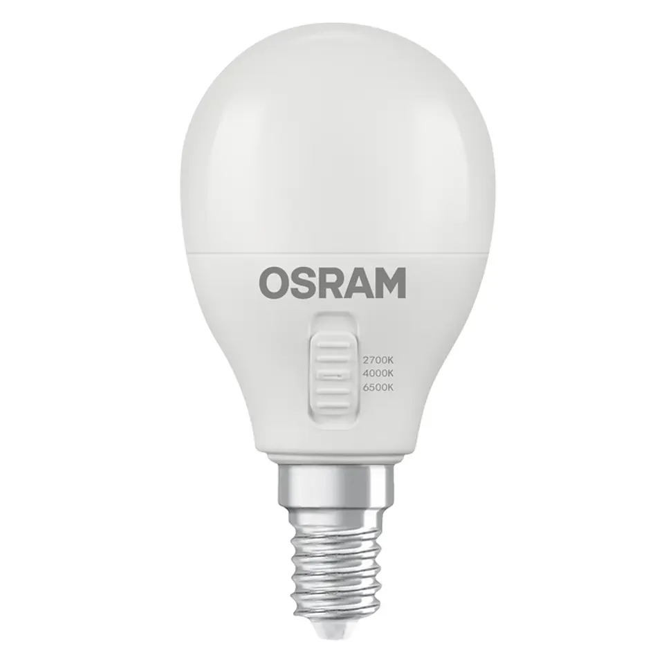 Lâmpada LED Classic P40 DIM CCT Select 4.9W 827/840/865 E14 frosted Ledvance 2