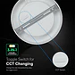 Downlight de encastrar redondo 12W V-TAC 3CCT - Thumbnail 3