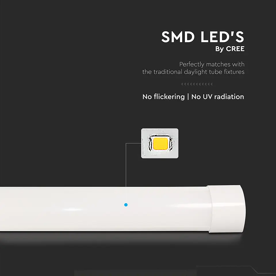 LED Prismatic Luminaire CHIP CREE 20W 4000K 600mm V-TAC 3
