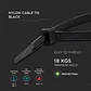 Abraçadeira de nylon 3,5x200mm Preta (Pack 100) V-TAC - thumbnail 4