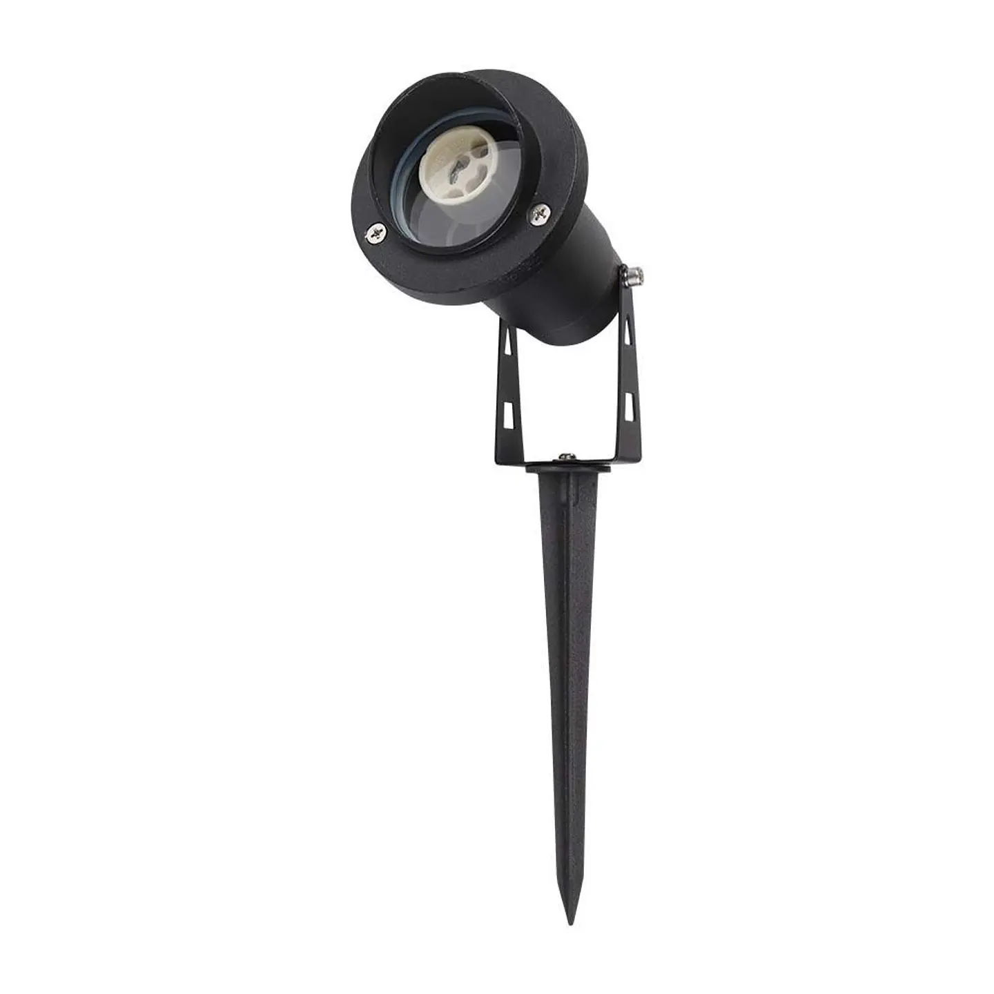 Projetor estaca de jardim para lâmpada GU10 Preto V-TAC 1