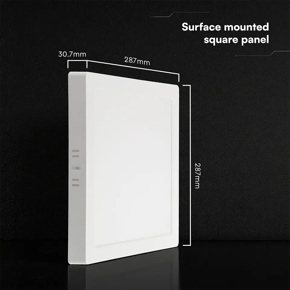 Square Surface-Mounted Downlight with CREE Chip 24W 3CCT V-TAC 2